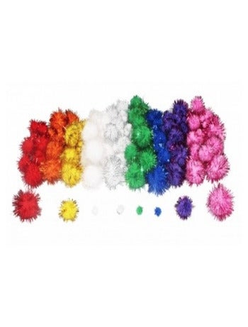 Pack De Pompons Metallises