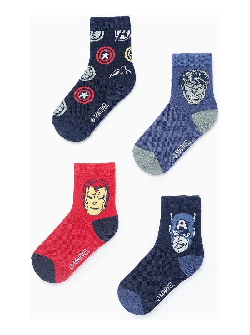 Pack de quatre chaussettes thème Avengers MARVEL AVENGERS Multicolore - Kiabi