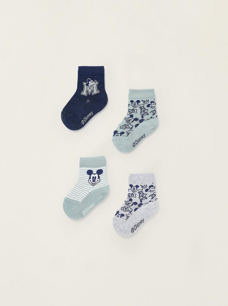 Pack de quatre chaussettes thème Mickey MICKEY Multicolore - Kiabi