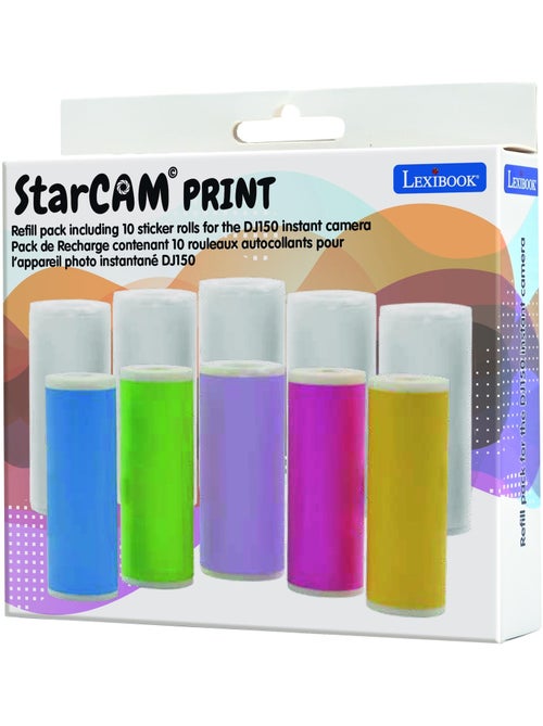 Pack de recharge contenant 10 rouleaux autocollants pour les références Star Cam DJ150 et DJ160 - Kiabi