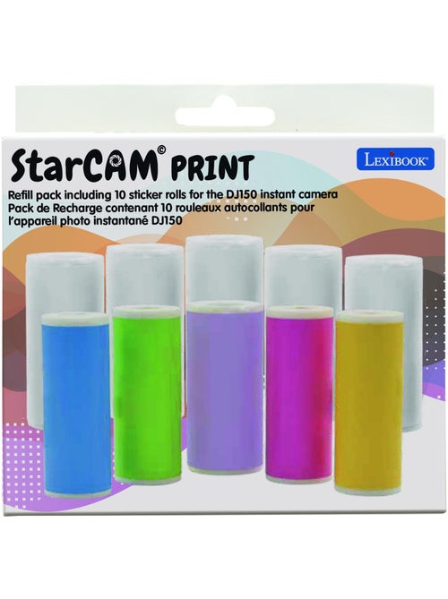 Pack de recharge contenant 10 rouleaux autocollants pour les références Star Cam DJ150 et DJ160 - Kiabi