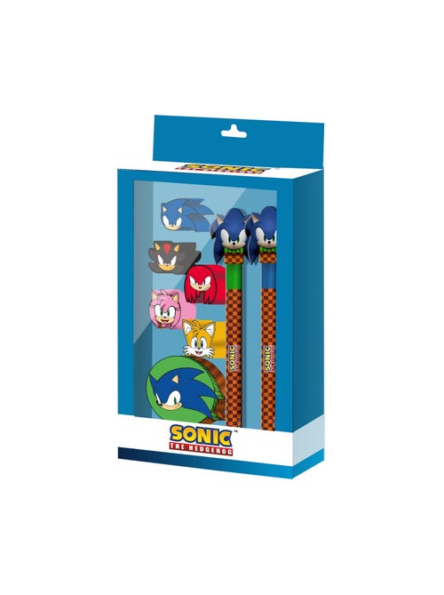 Pack de Stylo Gel + Crayon Éte - Sonic Greenhill Sonic - Brun - Taille Unique - Kiabi
