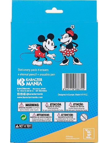 Pack de Stylo Gel Effaçable + - Disney Mickey & Minnie Mix - Multicolore - Taille Unique