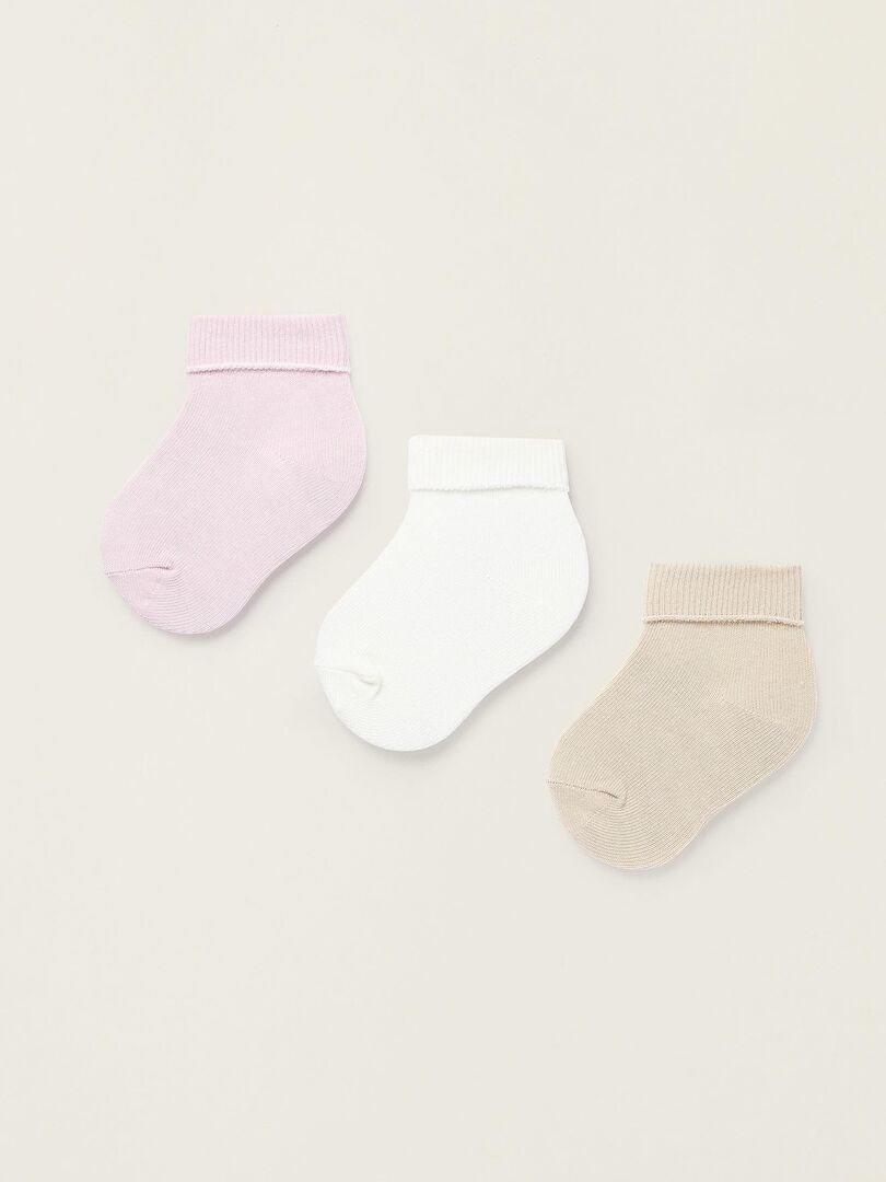 Lot De 3 Chaussettes Hauteur Genou NEXT - En Coton Majoritaire, Avec Motif Cœurs, Traitement Anti-odeurs - 9