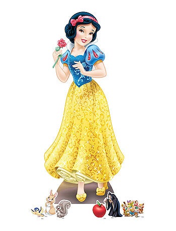 Pack décoration figurine en carton Blanche Neige Disney Princesse Hauteur 134CM