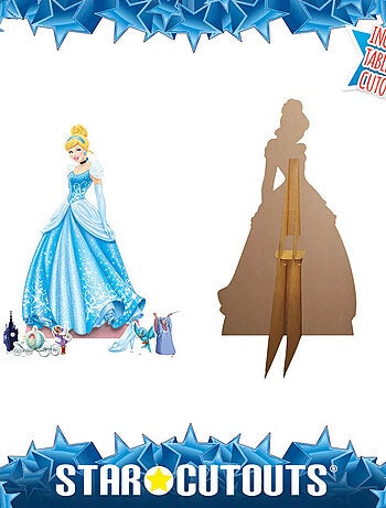 Pack décoration Figurine en carton Disney Princesse Cendrillon Hauteur 134CM