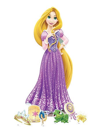 Pack décoration figurine en carton Disney Princesse Raiponce Hauteur 134 CM