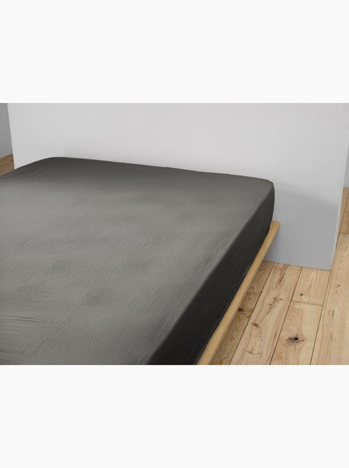 Pack Drap Housse + 2 Taies d’Oreiller Double Gaze de Coton GAÏA - Kiabi