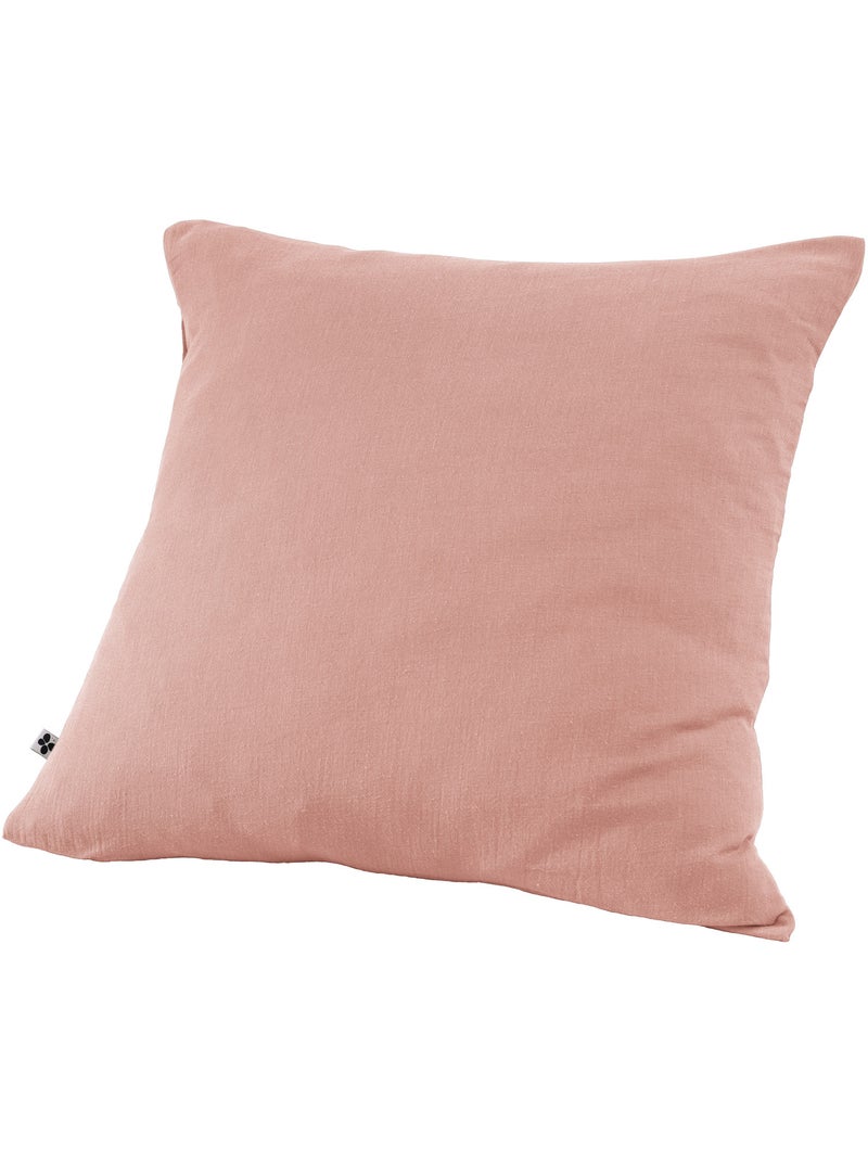 Pack drap housse + 2 taies d’oreiller double gaze de coton gaïa Peche - Kiabi
