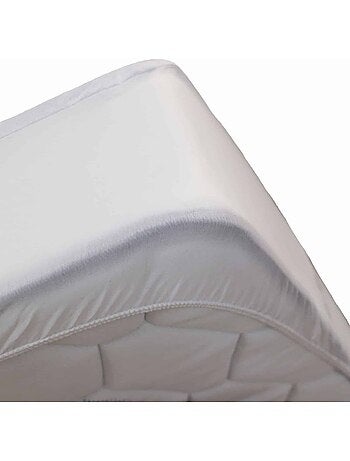 Pack drap housse jersey extensible + protège matelas imperméable et respirant