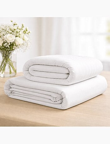 Pack drap housse jersey extensible + protège matelas imperméable et respirant