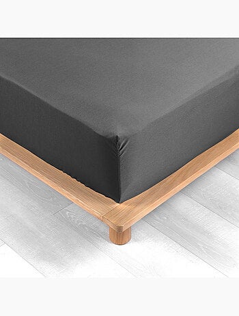 Pack drap housse king size + 2 taies en percale 78 fils