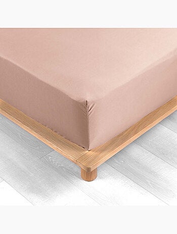 Pack drap housse king size + 2 taies en percale 78 fils