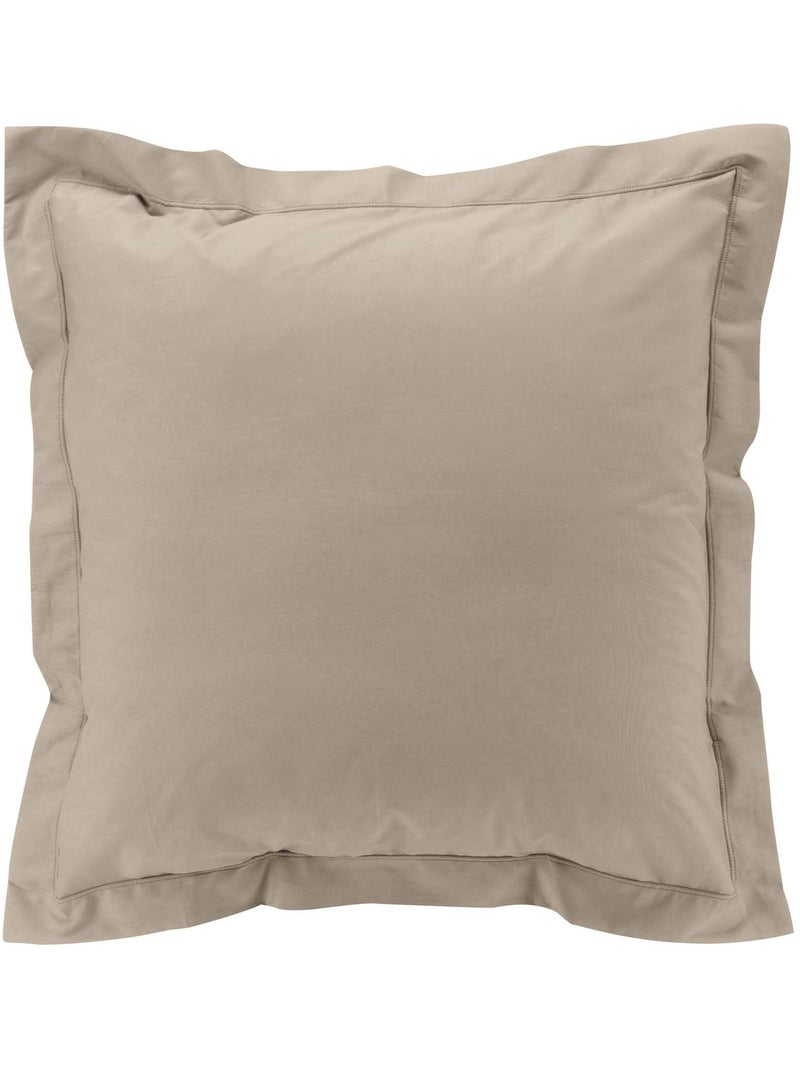 Pack drap housse king size + 2 taies en percale 78 fils Sable - Kiabi