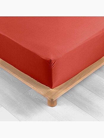 Pack drap housse king size + 2 taies en percale 78 fils