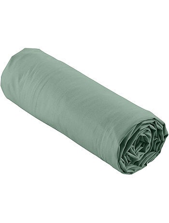 Pack drap housse king size + 2 taies en percale 78 fils