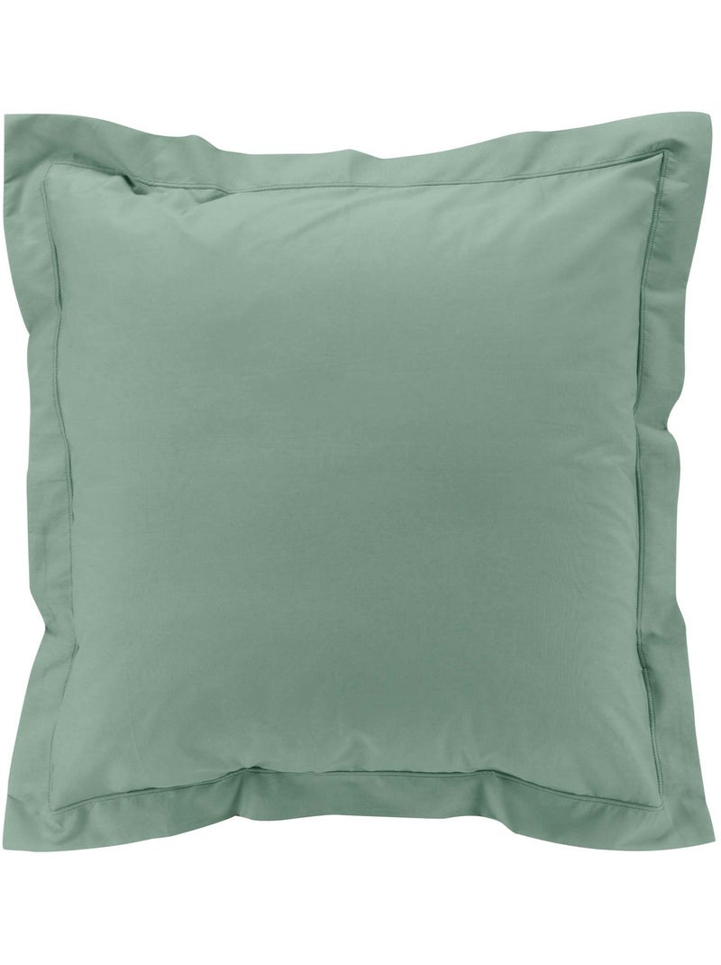 Pack drap housse king size + 2 taies en percale 78 fils Vert tilleul - Kiabi