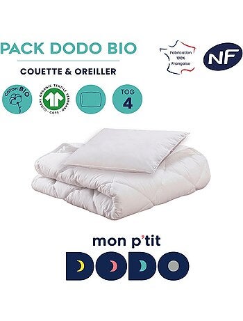 Pack enfant couette et oreiller bio