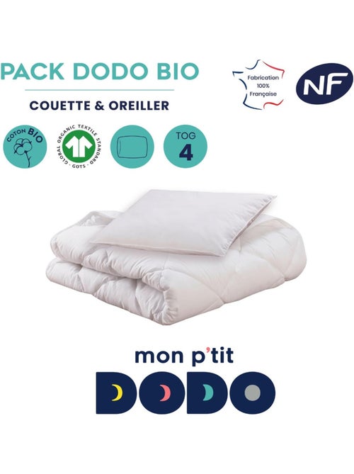 Pack enfant couette et oreiller bio - Kiabi Pack enfant couette et oreiller bio - Kiabi