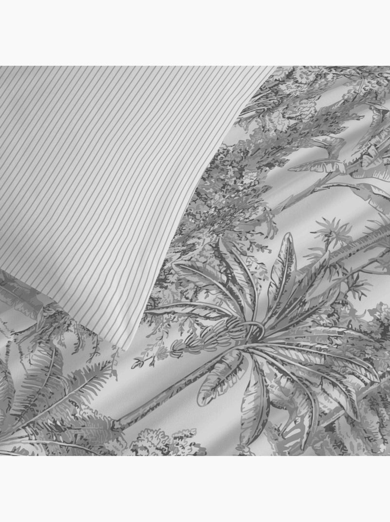 Pack évasion — housse de couette avec drap housse et 2 taies Gris - Kiabi