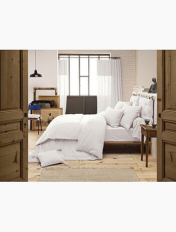 Pack gaze de coton parure de couette + drap housse + 2 taies -