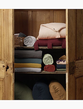 Pack gaze de coton — Parure de couette + drap housse + 2 taies