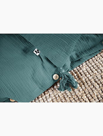 Pack gaze de coton — Parure de couette + drap housse + 2 taies