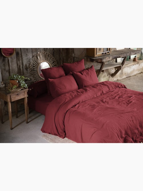 Pack gaze de coton — Parure de couette + drap housse + 2 taies - Kiabi Pack gaze de coton — Parure de couette + drap housse + 2 taies - Kiabi