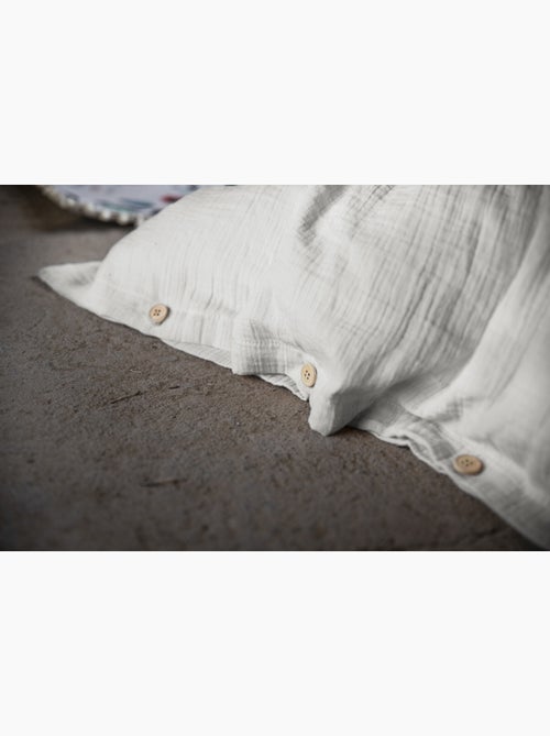 Pack gaze de coton — Parure de couette + drap housse + 2 taies - Kiabi Pack gaze de coton — Parure de couette + drap housse + 2 taies - Kiabi