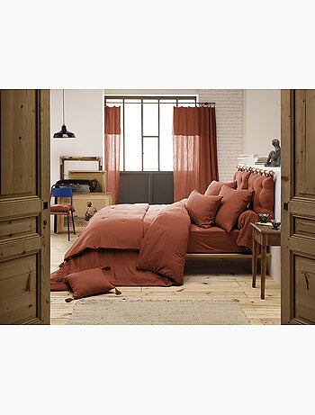 pack gaze de coton – parure de couette + drap housse + 2 taies