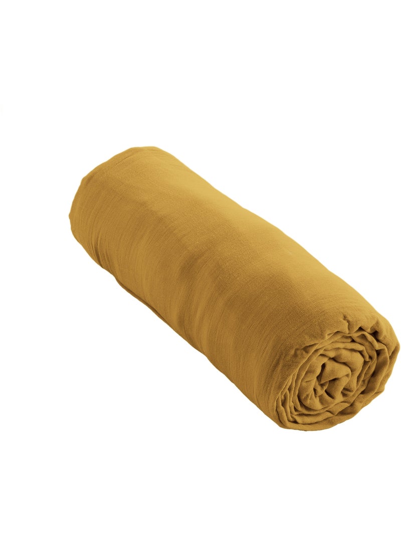 Pack gaze de coton – parure de couette + drap housse + 2 taies Safran - Kiabi