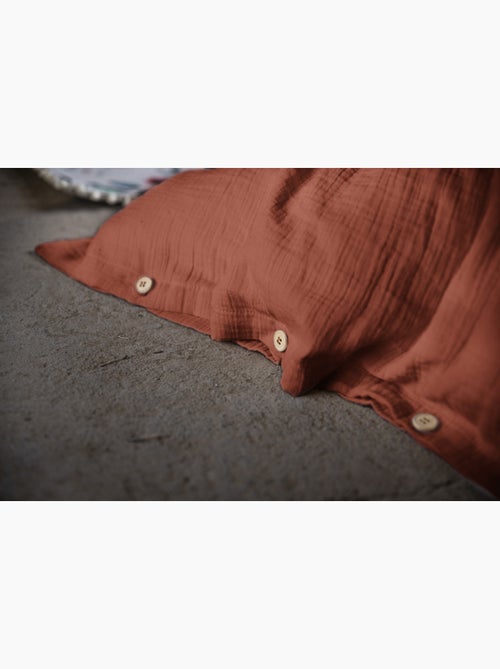 Pack gaze de coton — Parure de couette + drap housse + 2 taies - Kiabi Pack gaze de coton — Parure de couette + drap housse + 2 taies - Kiabi