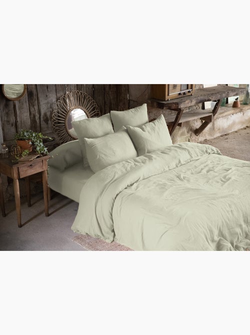 Pack gaze de coton — Parure de couette + drap housse + 2 taies - Kiabi Pack gaze de coton — Parure de couette + drap housse + 2 taies - Kiabi