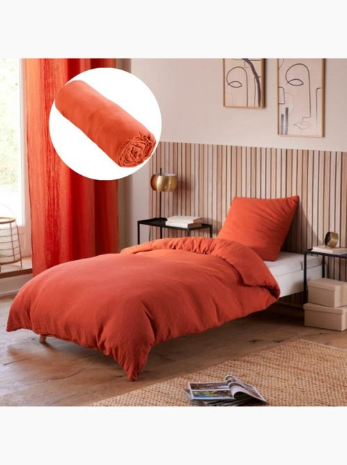 Pack Housse de couette drap housse Naturel - Kiabi Pack Housse de couette drap housse Naturel - Kiabi