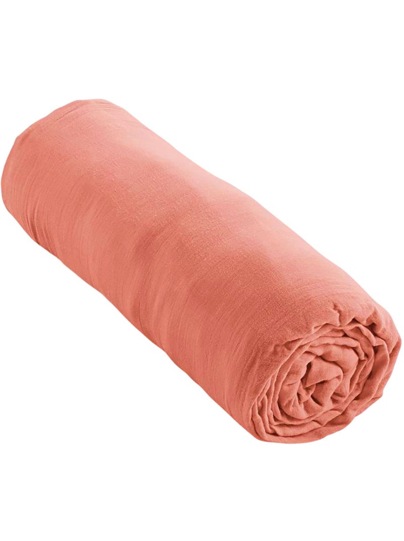Pack Housse de couette  drap housse  Naturel Rose - Kiabi