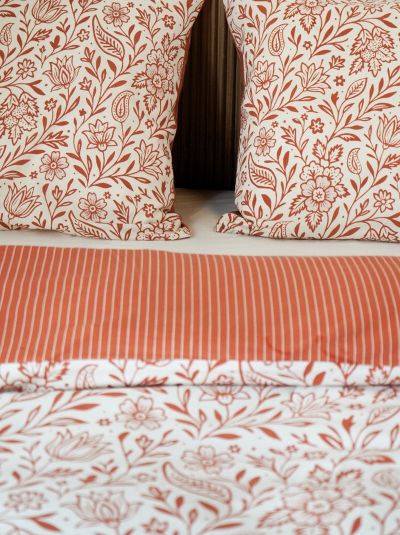 Pack Housse de couette + Taie(s) d'oreiller Coton Morphée - DODO Orange - Kiabi
