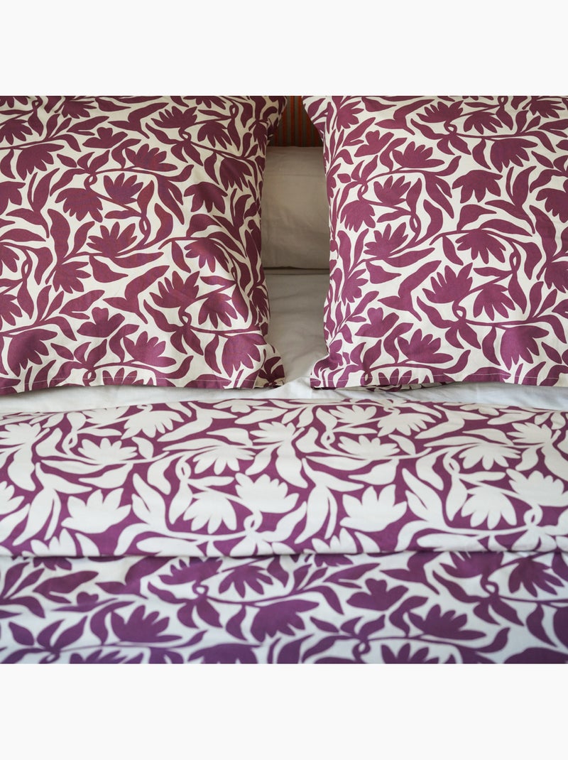 Pack housse de couette + taie(s) d'oreiller coton Osmose - DODO Violet - Kiabi