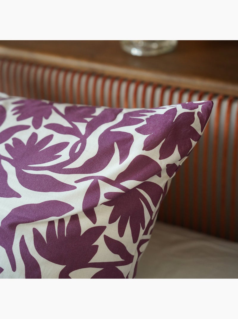 Pack housse de couette + taie(s) d'oreiller coton Osmose - DODO Violet - Kiabi
