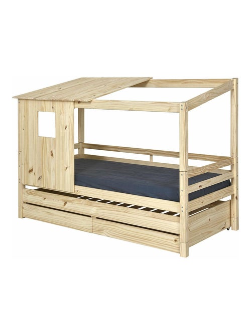 Pack lit cabane gigogne avec 2 matelas Alma - AKITEN RETAIL - Kiabi