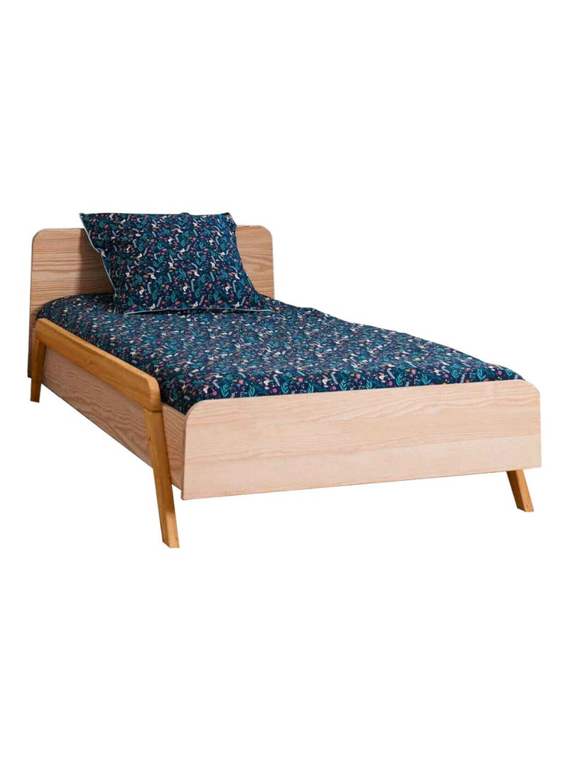 Pack lit enfant évolutif avec barrières et matelas Dixia - AKITEN RETAIL Marron - Kiabi