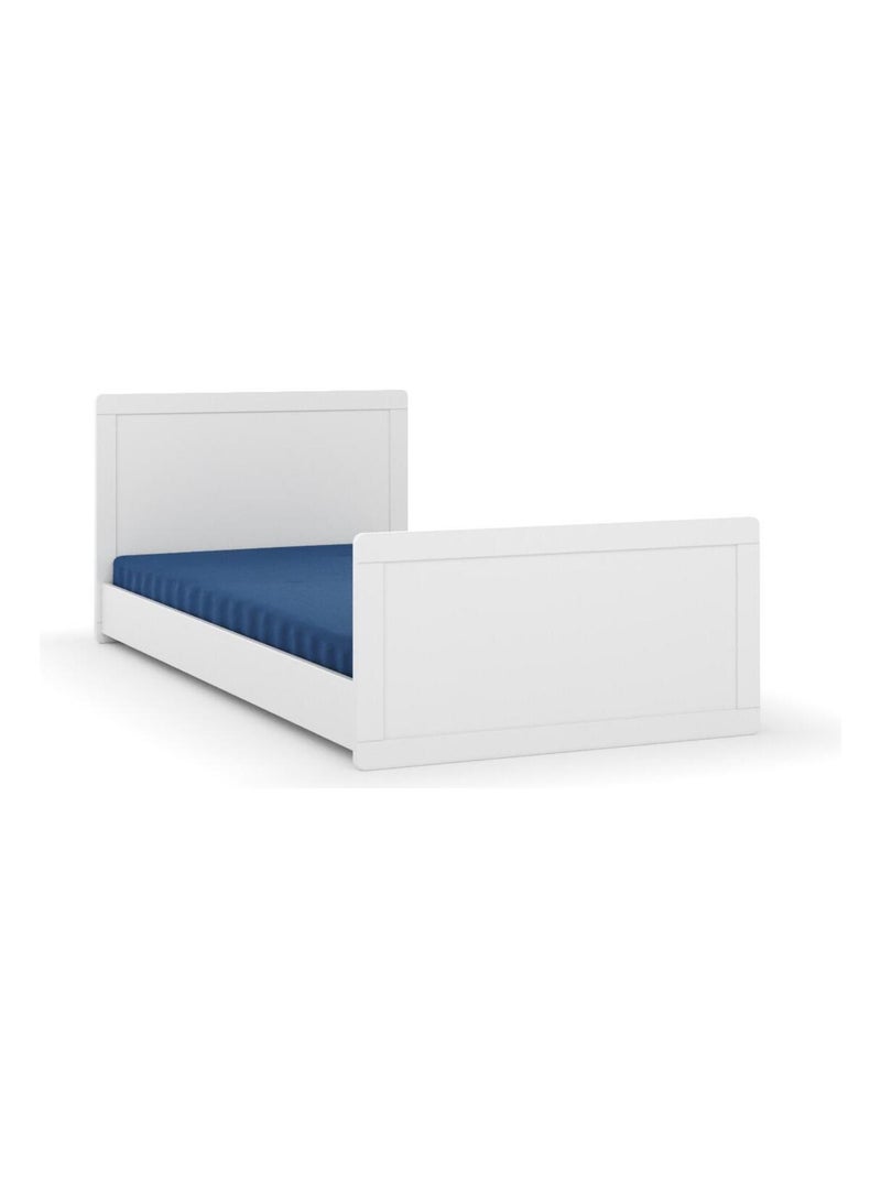 Pack lit évolutif avec matelas Peter - AKITEN RETAIL Blanc Blanc - Kiabi