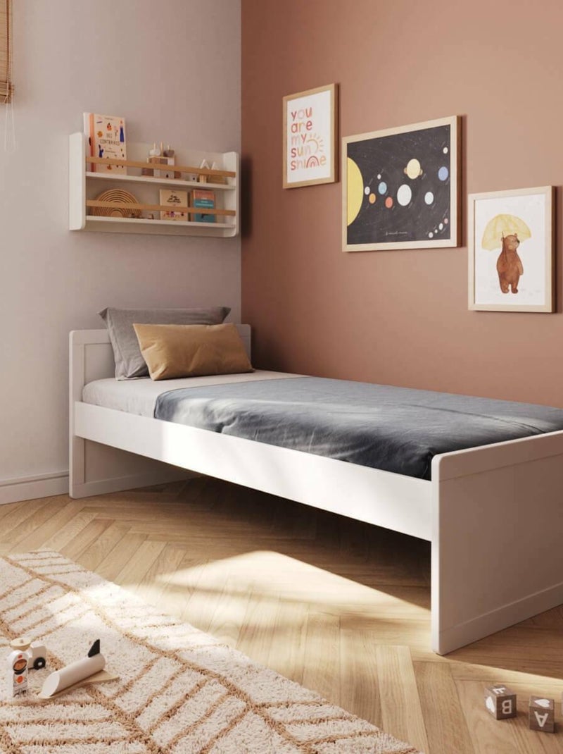 Pack lit évolutif avec matelas Peter - AKITEN RETAIL Blanc Blanc - Kiabi
