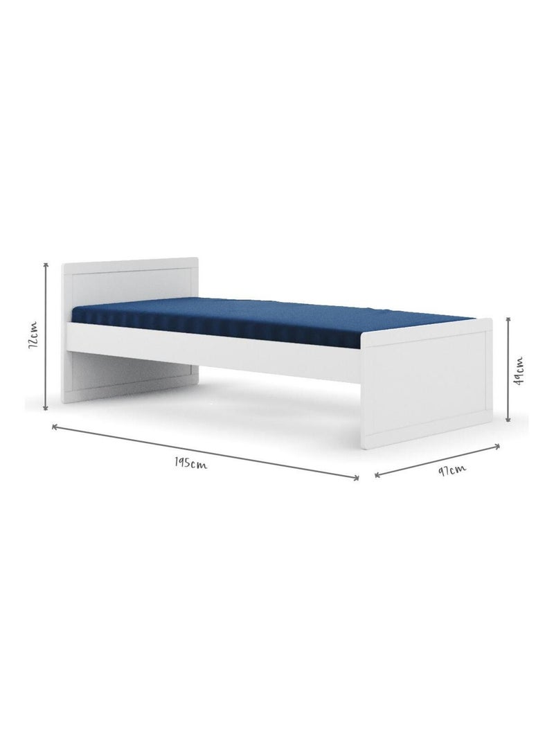 Pack lit évolutif avec matelas Peter - AKITEN RETAIL Blanc Blanc - Kiabi