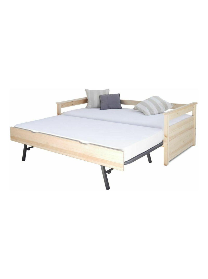 Pack lit gigogne avec 2 matelas Izao - AKITEN RETAIL Marron - Kiabi