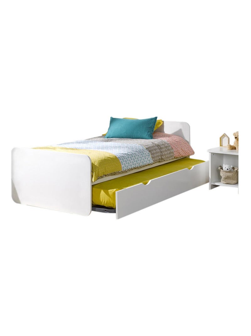 Pack lit gigogne avec 2 matelas Lupin - AKITEN RETAIL Blanc Blanc - Kiabi