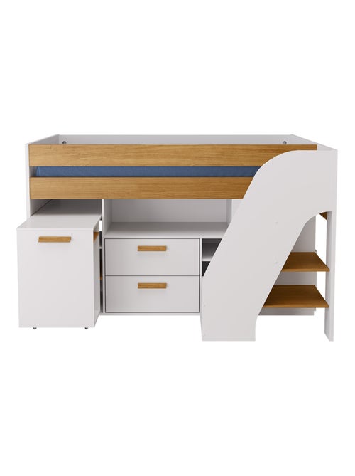 Pack lit mi-hauteur avec bureau et matelas Sahara - AKITEN RETAIL - Kiabi