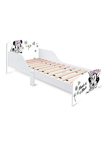 Pack Lit Minnie Vintage Disney Blanc Fleurs pastel 140x70 cm