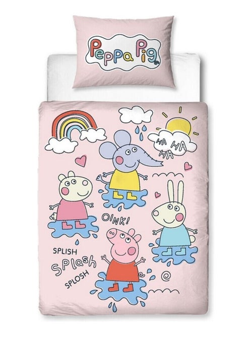 Pack Lit Peppa Pig avec Matelas et Textile complet - couchage 140x70 cm - Kiabi