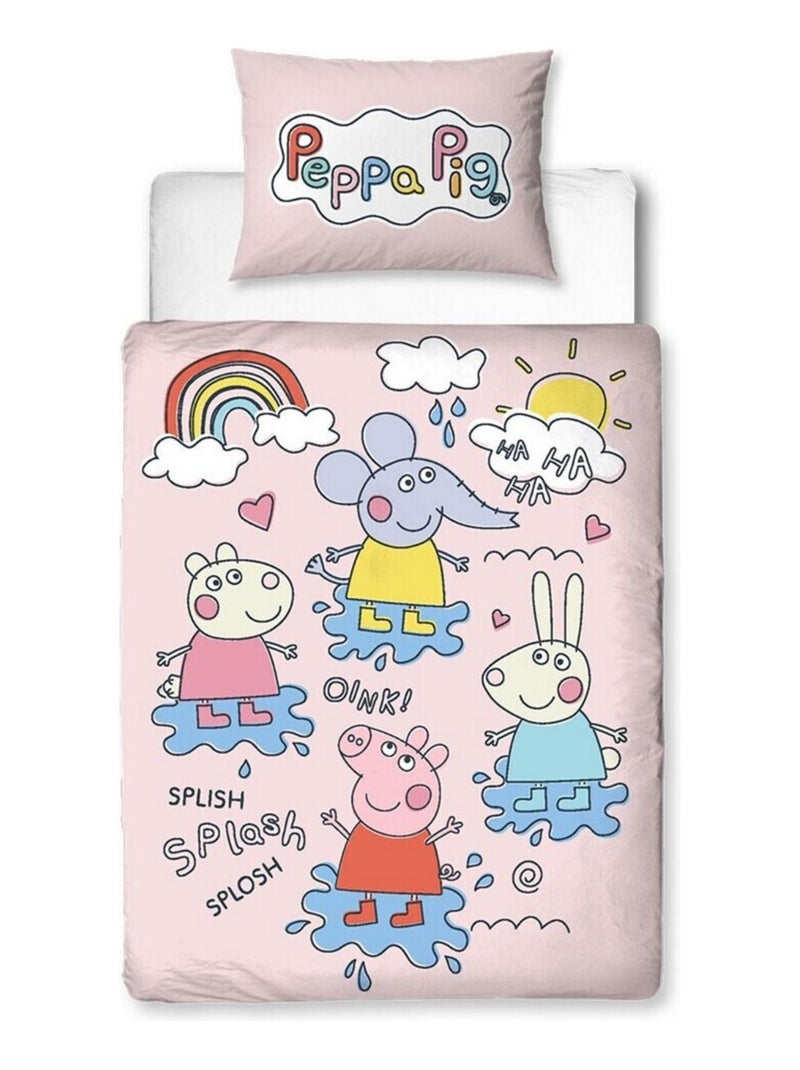 Pack Lit Peppa Pig avec Matelas et Textile complet - couchage 140x70 cm Vert - Kiabi