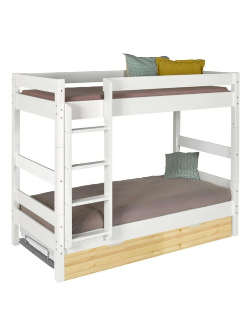 Pack lit superposé séparable gigogne avec matelas Aaron - AKITEN RETAIL - Kiabi